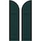 Ekena Millwork Americraft 4-Board (2 Batten) Wood Joined Board-n-Batten Shutters w/ Arch Top, ARW101BQ414X77FGH, PR ARW101BQ414X77FGH - alternate 1